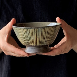 ストライプどんぶり(中)　陶器 5枚目の画像