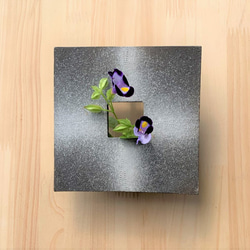 黒陶掛け花生け(クロス) 陶器 一輪挿し 壁掛け 一輪挿し・花瓶・花器