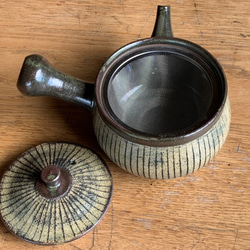 ストライプ急須(小)　陶器　煎茶 5枚目の画像