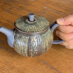 ストライプポット　陶器　紅茶　煎茶 8枚目の画像