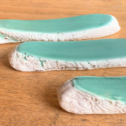 箸とスプーンが一緒に置ける ナイフ＆フォークレスト3個組 陶器