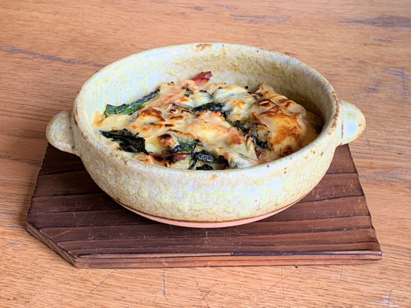 緑釉グラタン皿(小) 耐熱陶器 鍋・土鍋 しもつけ窯 通販