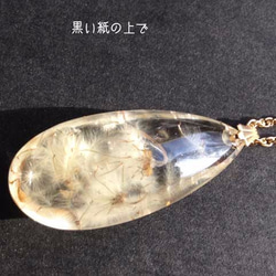 Botanical  jewelry　草牡丹inクォーツ　ネックレス L 4枚目の画像