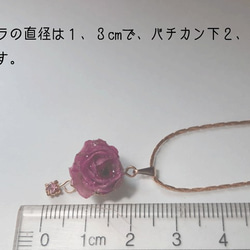 最小的玫瑰項鍊在世界上的深粉色 第2張的照片