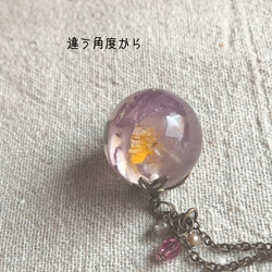 Botanical jewelry 八重桜のネックレス　L 4枚目の画像