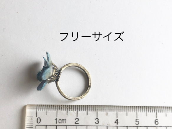 Botanical Jewelry  ブルースターの指輪　受注製作 2枚目の画像