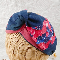 [限量5件] Nekonokaori Hair Turban | 美國進口棉 | 混合漿果 第4張的照片