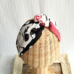 【限量5件】Liebe頭巾（odango）|波點眼鏡&amp;紅黑 第5張的照片