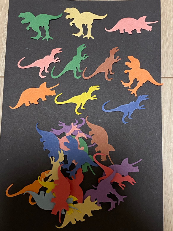 744 恐竜 メッセージカード アルバムクラフト クラフトパンチ