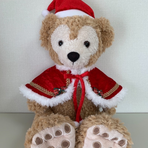 ダッフィー(43㎝)＊クリスマス コスチューム／帽子&ケープ ぬいぐるみ