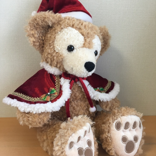 ダッフィー（43㎝）＊帽子&ケープ／クリスマス ぬいぐるみ Twinkle