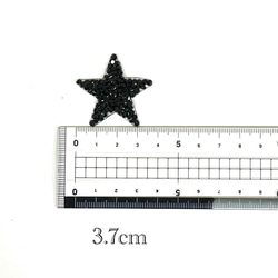 アイロンワッペン　星ワッペン　キラキラワッペン　10枚セット　スワロフスキー　ワッペン 3枚目の画像