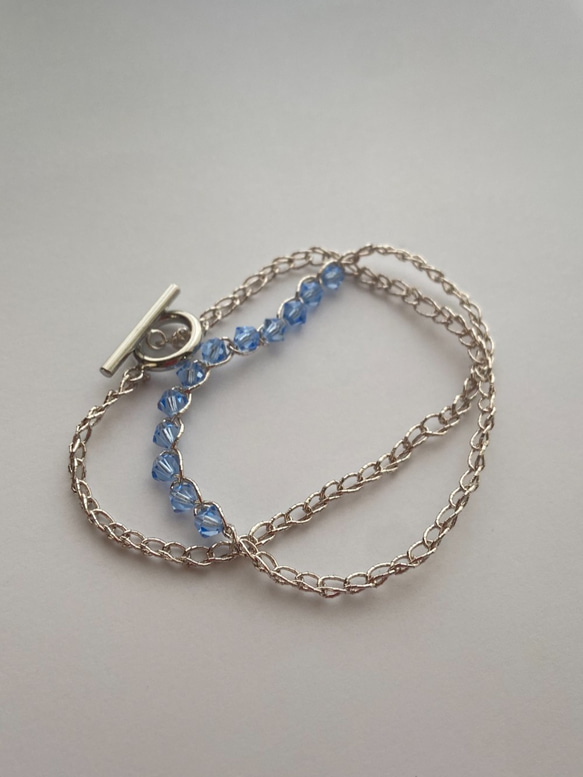 銀色ブレスレット　美品　　（初心者） a1438639ea2ce982127264aa44922e