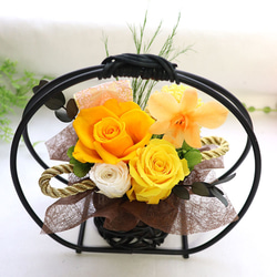 米寿や傘寿のお祝いに♪和風 プリザーブドフラワー アレンジメント