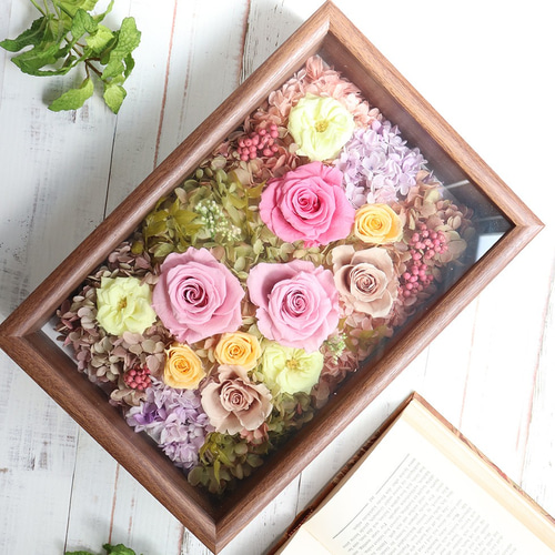 筆文字アート＊シーグラスアート ＊プリザーブドフラワー＊ギフト＊ 筆