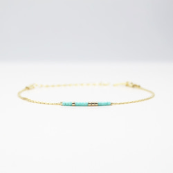 Genie series | glass beads bracelet #3Light blue 4枚目の画像