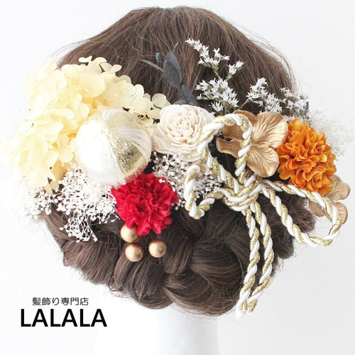 ドライフラワー 成人式 卒業式 和装 結婚式 ウエディング 色打掛 袴 髪