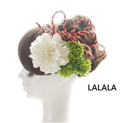 lalala 髪飾り　成人式　ウェディング　kmk-025 1枚目の画像