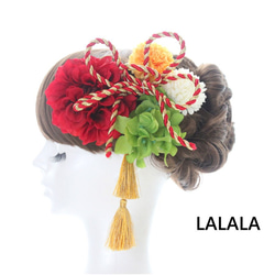 lalala 髪飾り　成人式　ウェディング　kmk-065 1枚目の画像