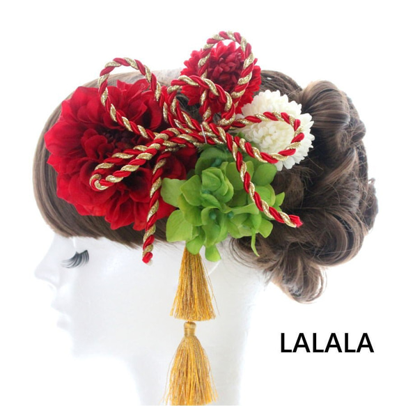 lalala 髪飾り　成人式　ウェディング　kmk-068 5枚目の画像