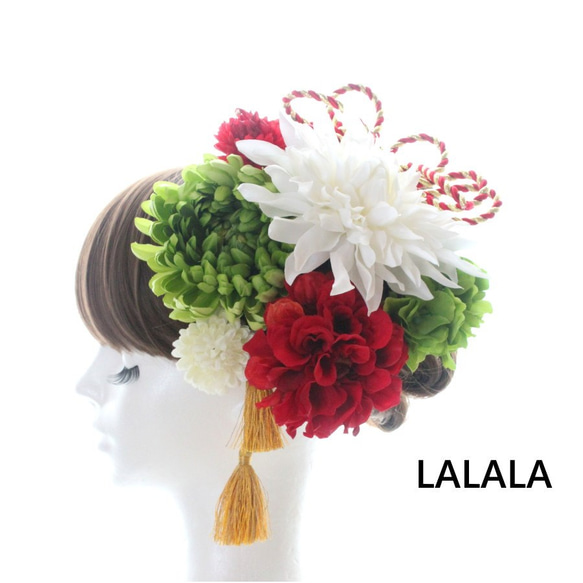 lalala 髪飾り　成人式　ウェディング　kmk-070 1枚目の画像