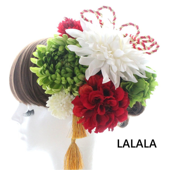 lalala 髪飾り　成人式　ウェディング　kmk-070 5枚目の画像