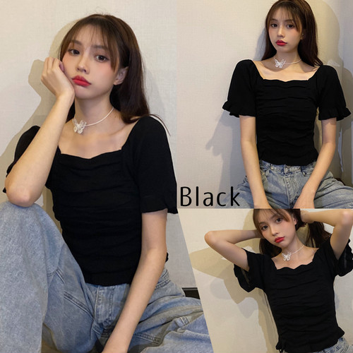 Mewl ショート丈2WAYオフショルTOPS ショート丈2WAYオフショルTOPS