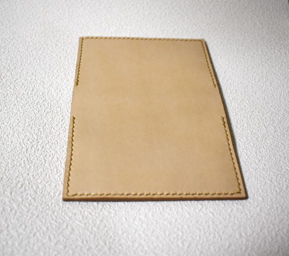 【手縫い】薄型 ヌメ革カードケース【色指定無料】 4枚目の画像