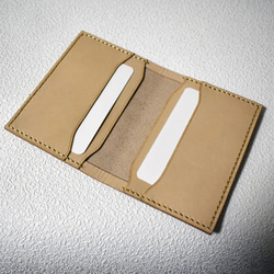 【手縫い】薄型 ヌメ革カードケース【色指定無料】 8枚目の画像