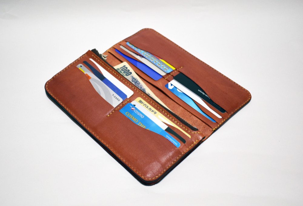 【手縫い】ロングウォレット【色指定無料】