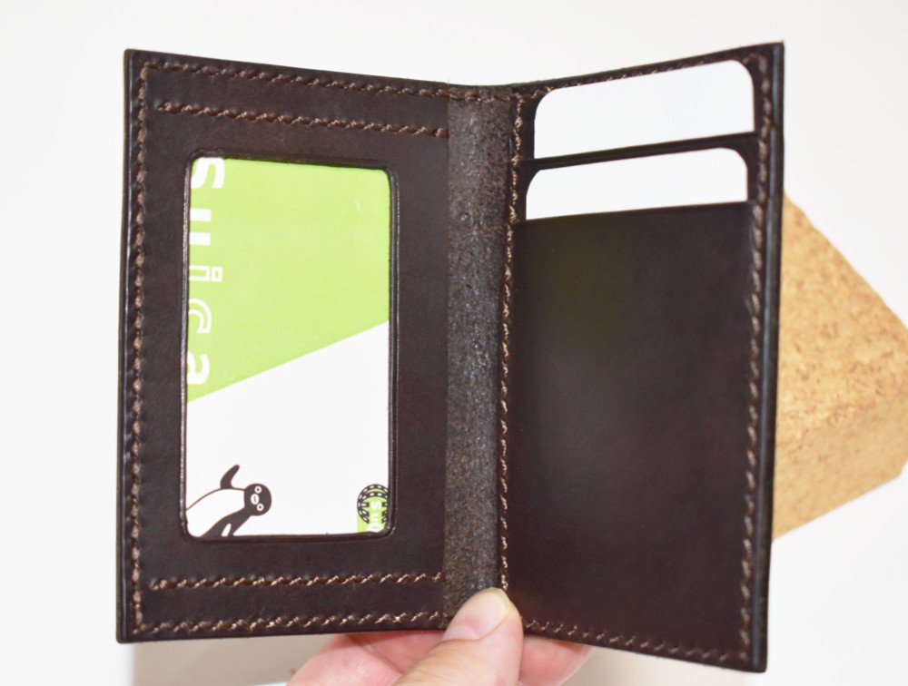 【手縫い】収納力のあるパスケース、定期券入れ【色指定無料】