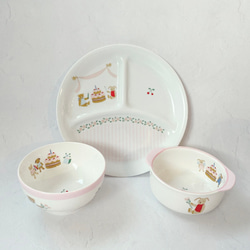 ポーセラーツ】ベビー・キッズ用食器 ランチプレート amica 通販