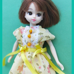 **Hsiang Hsiang**  licca-chan dress  ♡リカちゃんの服   春色レースお花ワンピース 5枚目の画像