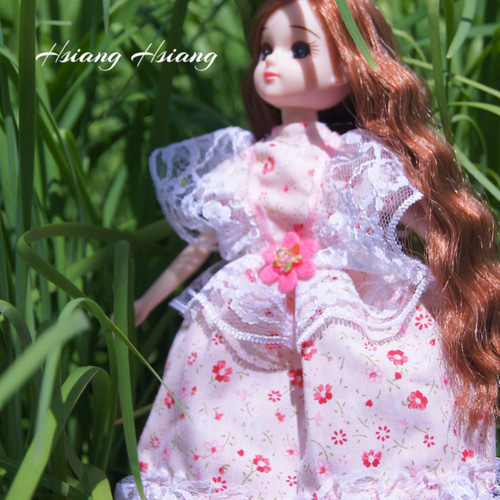 リカちゃんの服 ハンドメイド♡春色のドレス♡ リカちゃんの服 ハンドメイド♡春色のドレス♡