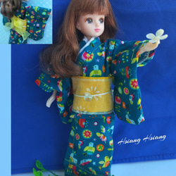 **Hsiang Hsiang**  licca-chan dress  ♡リカちゃん服   和服   浴衣 4枚目の画像