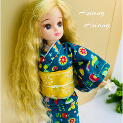 **Hsiang Hsiang**—リカちゃんのお洋服--licca--莉卡娃娃--湛藍日式和服 第6張的照片