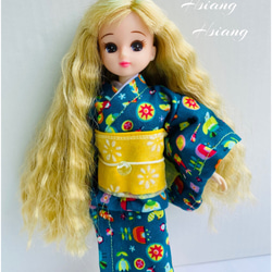 **Hsiang Hsiang**—リカちゃんのお洋服--licca--莉卡娃娃--湛藍日式和服 第10張的照片