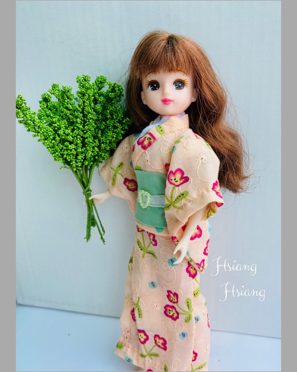 **Hsiang Hsiang**  licca-chan dress  ♡リカちゃん服   和服   浴衣 4枚目の画像