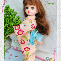 **Hsiang Hsiang**  licca-chan dress  ♡リカちゃん服   和服   浴衣 5枚目の画像