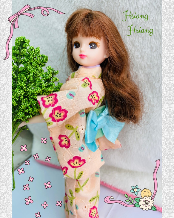 **Hsiang Hsiang**—リカちゃんのお洋服--licca--莉卡娃娃--花漾日式和服 第5張的照片