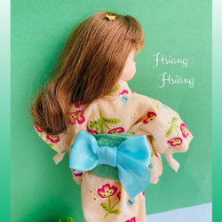 **Hsiang Hsiang**  licca-chan dress  ♡リカちゃん服   和服   浴衣 6枚目の画像