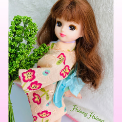 **Hsiang Hsiang**  licca-chan dress  ♡リカちゃん服   和服   浴衣 9枚目の画像