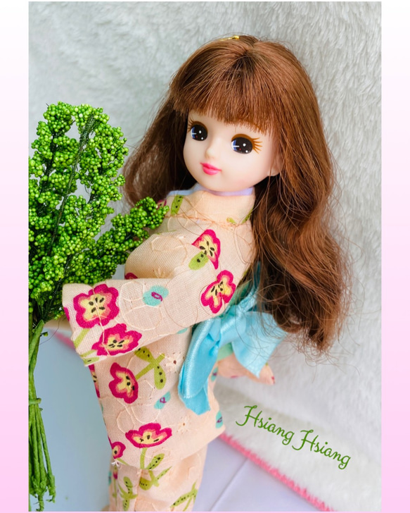 **Hsiang Hsiang**  licca-chan dress  ♡リカちゃん服   和服   浴衣 9枚目の画像
