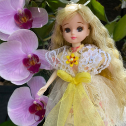 **Hsiang Hsiang**—リカちゃんのお洋服--licca--莉卡娃娃--和煦黃色洋裝 第4張的照片