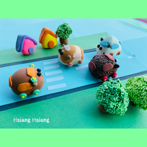 Hsiang Hsiang **モルカー粘土作品 その他アート Hsiang Hsiang 心咲