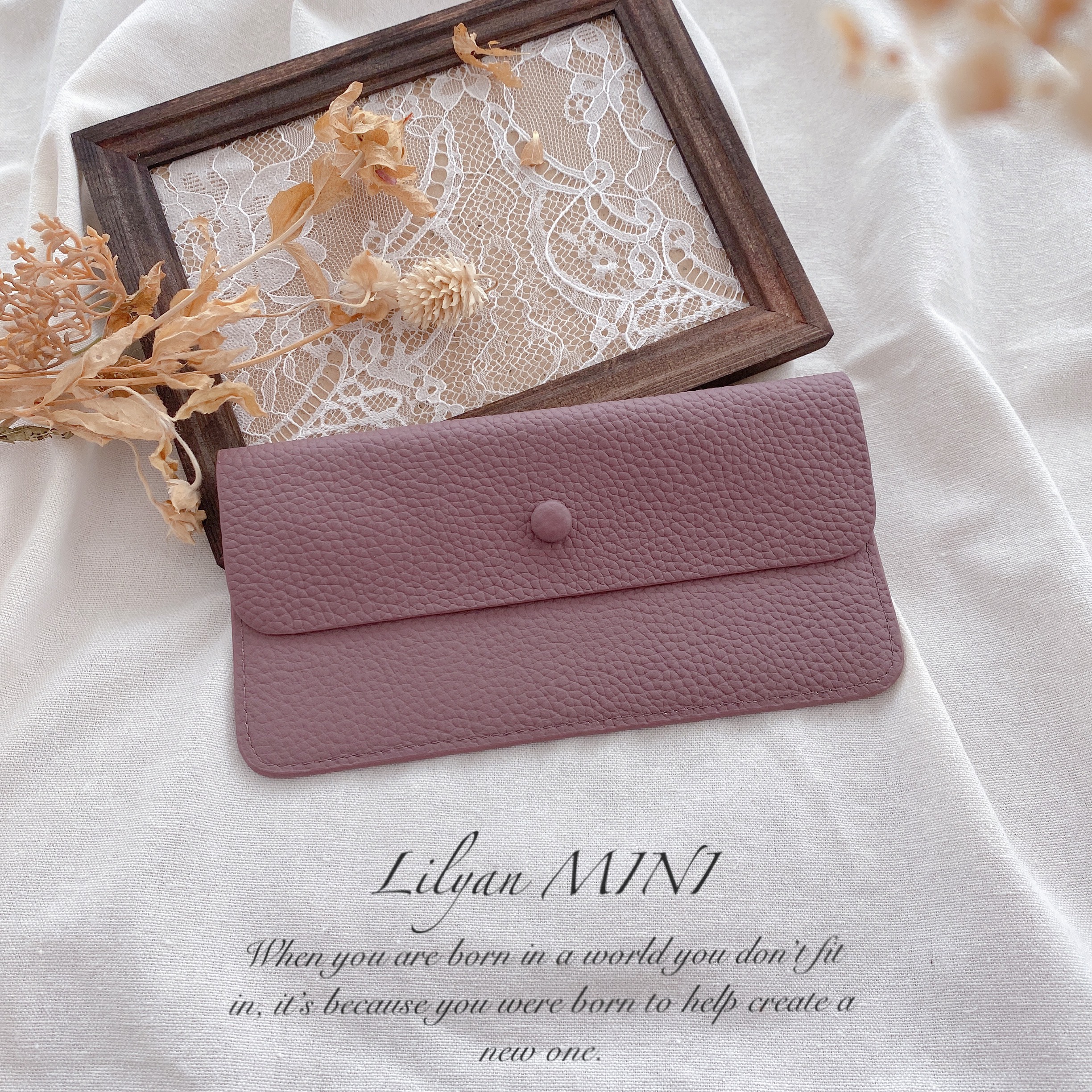 長財布　本革　クラッキングレザー　ハンドメイド　薄型ウォレット　軽い 長財布　本革　クラッキングレザー　ハンドメイド　薄型ウォレット　軽い