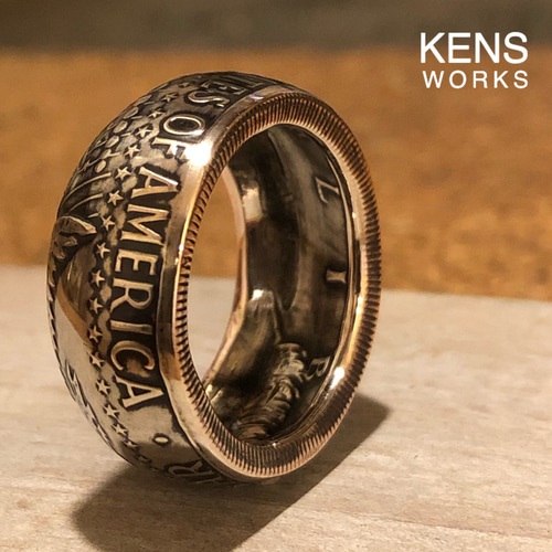 激安通販 USAケネディハーフダラー銀貨 コインリング 指輪・リング KENS アクセサリー
