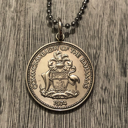 コインリングバハマ50セント 銀貨