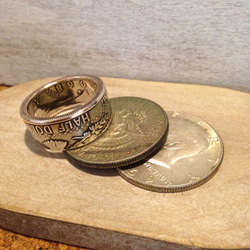 USAケネディハーフダラー銀貨　コインリング 4枚目の画像