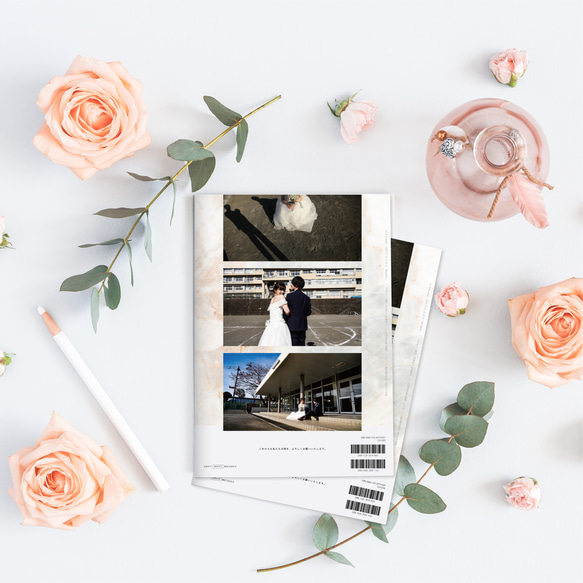 《席次表付き》結婚式のプロフィールブック《セミオーダー》［design番号1］（席次表orメニュー表を写真集に変更可能） 5枚目の画像